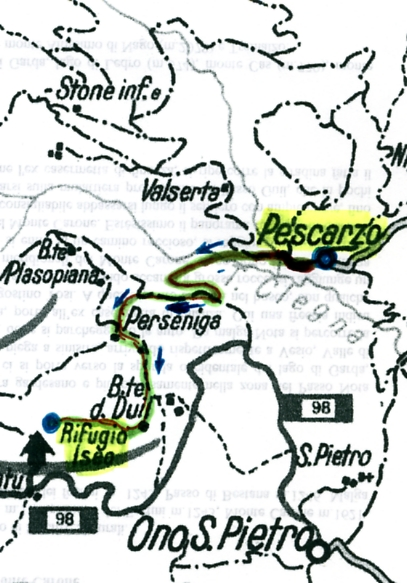 cartina rifugio iseo